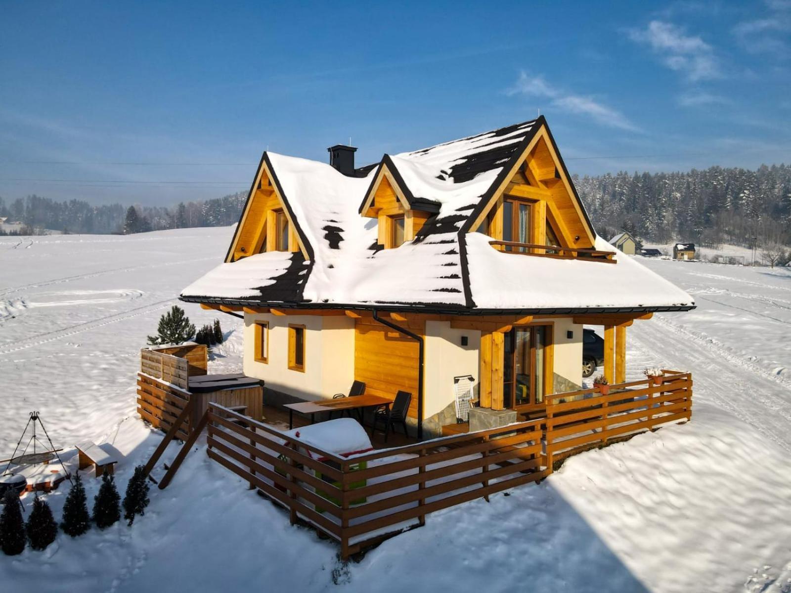 Em Gorce Resort Domki Z Sauna I Jacuzzi Waksmund Luaran gambar